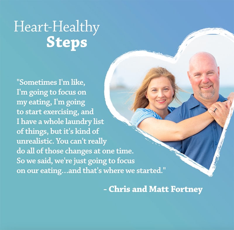 Quote from Chris and Matt Fortney with portrait.